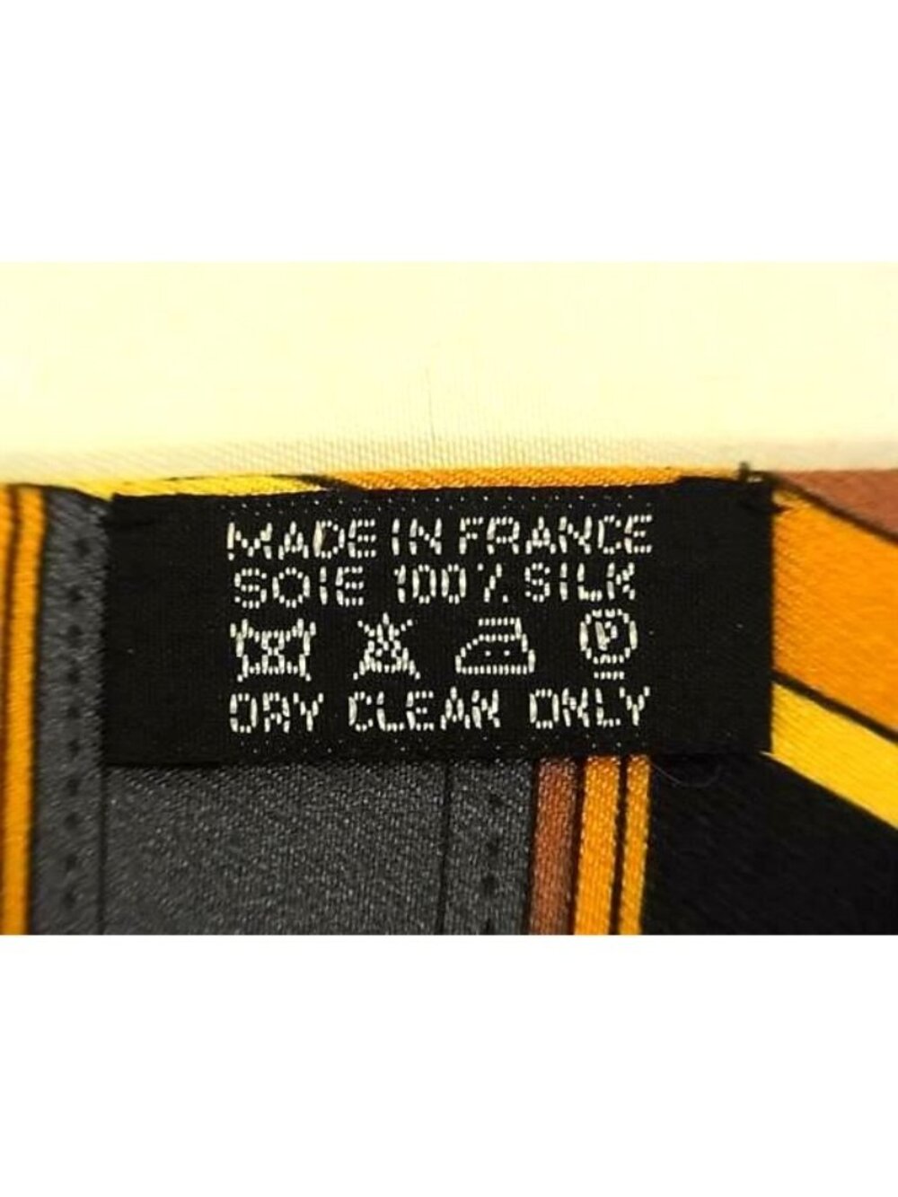 Hermes Cavalcadour Maxi Twilly Silk Scarf Black Multicolor - Picture 4 of 4